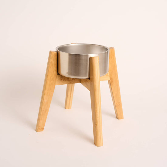 GULA koiran ruoka- ja juomakuppi, hopea