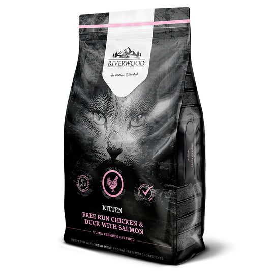 Riverwood täysravinto kissanpennulle, kana, ankka & lohi