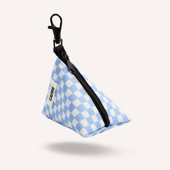 Juno -kierrätetty kakkapussikotelo, Vichy Blue