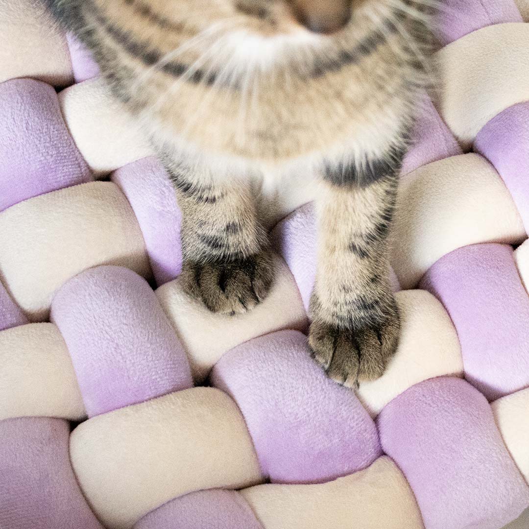 Makoilualusta, lila-beige