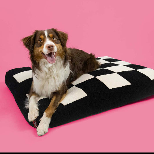 Cozy Block -peti, musta-valkoinen