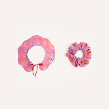 Purple Collar & Scrunchie Set
