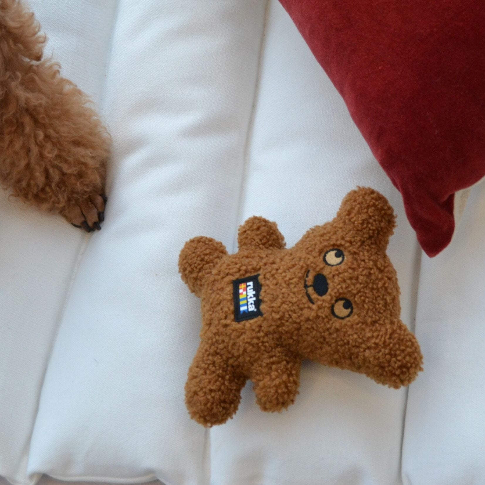 Rukka Pets Teddy Toy – Vinkuva pehmokaveri koiralle
