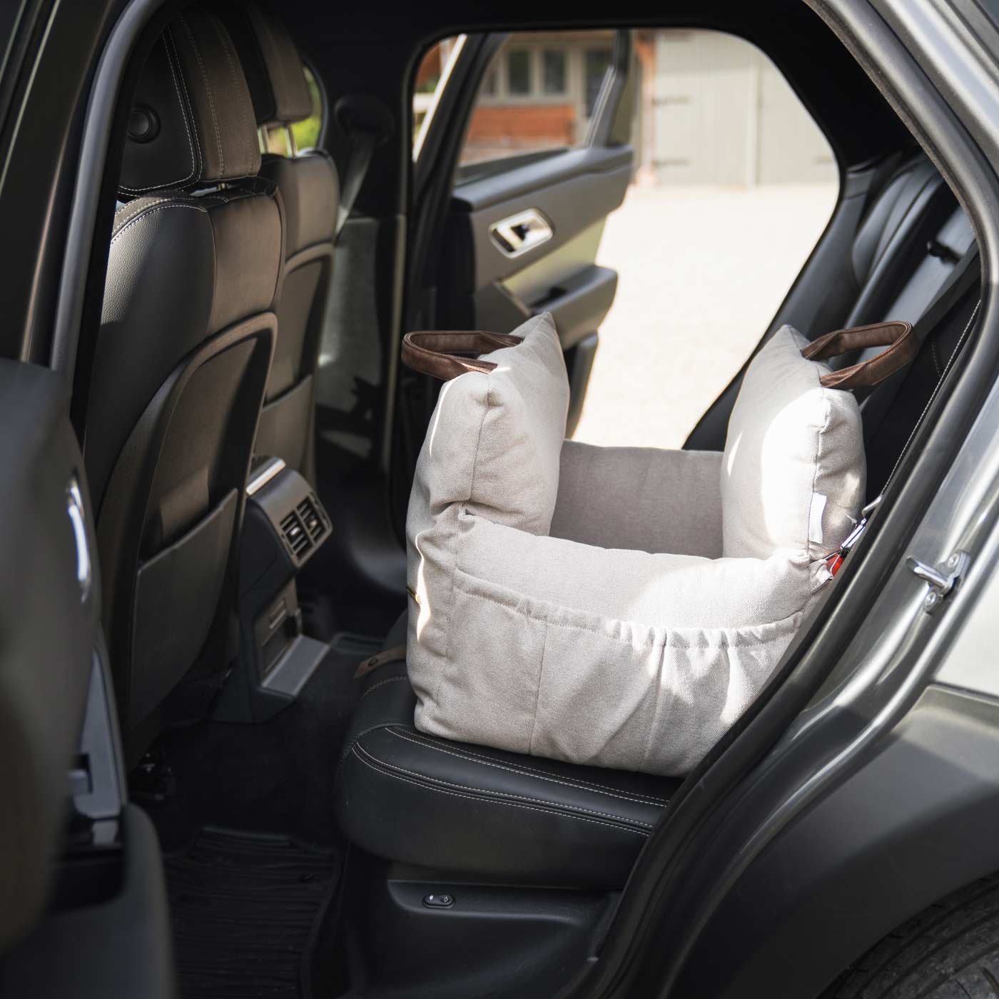 Matkustuskassi koiralle, vaaleanharmaa