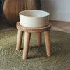 Wooden single bowl stand