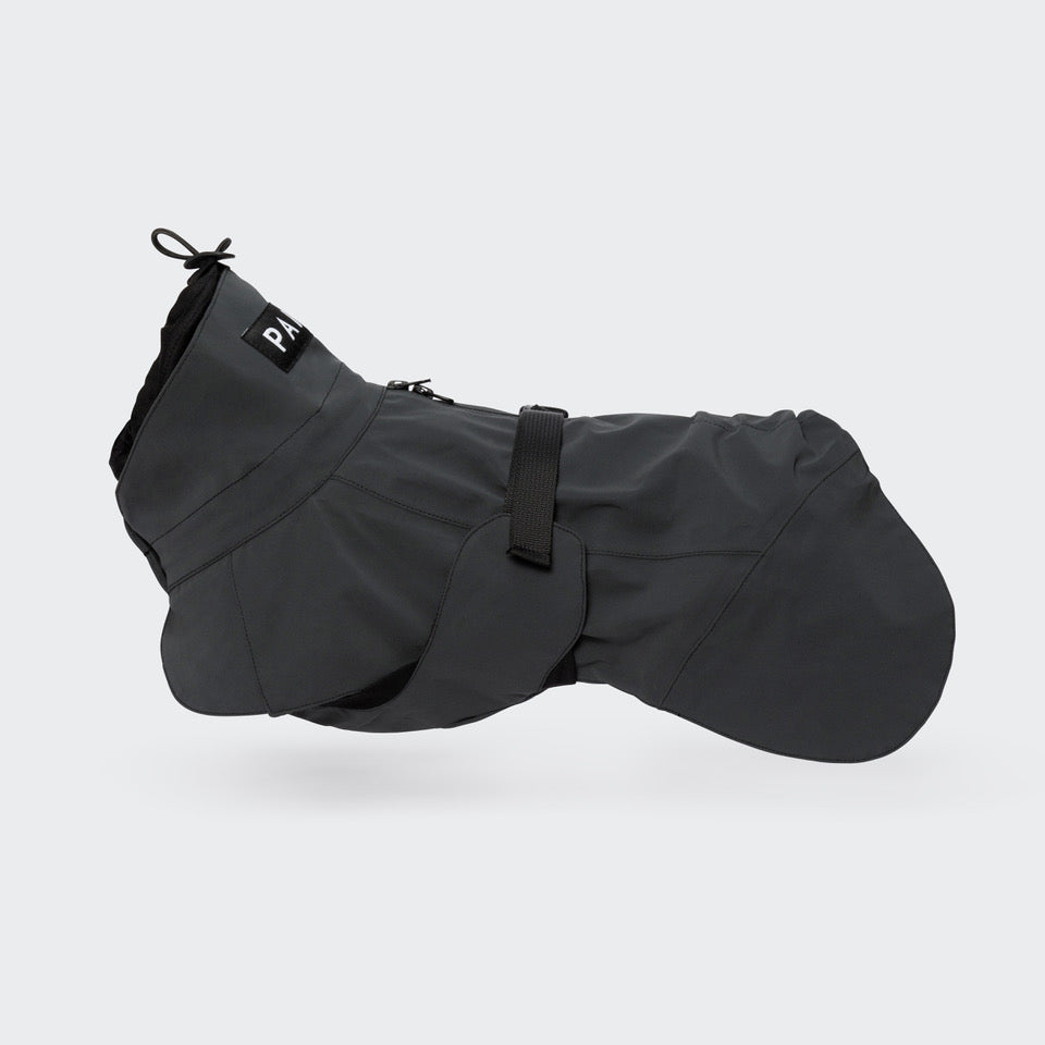 PAIKKA Visibility koiran heijastava sadetakki, musta