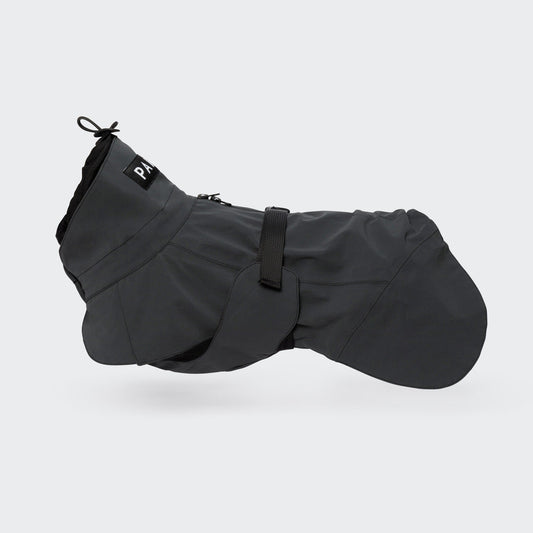 PAIKKA Visibility koiran heijastava sadetakki, musta