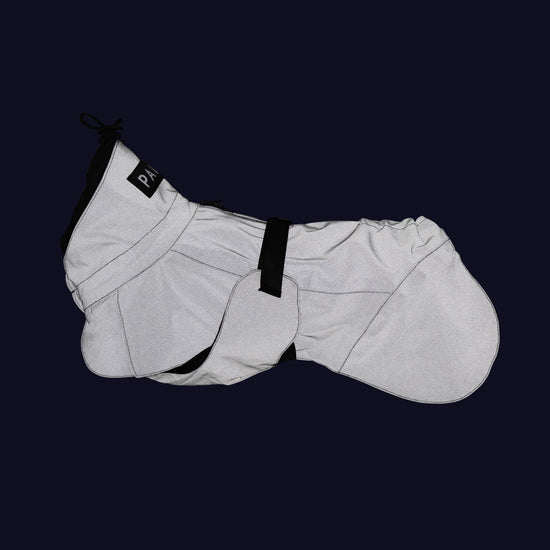 PAIKKA Visibility koiran heijastava sadetakki, musta