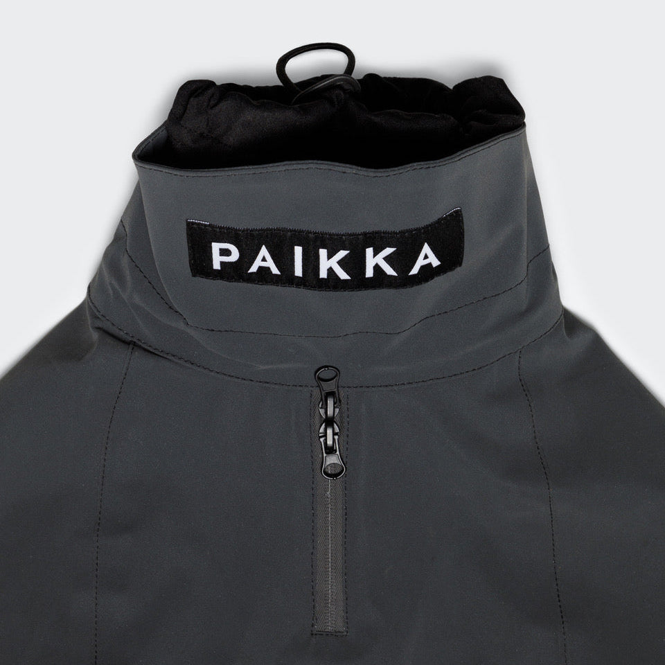 PAIKKA Visibility koiran heijastava sadetakki, musta