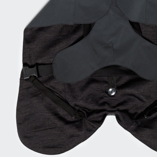 PAIKKA Visibility koiran heijastava sadetakki, musta