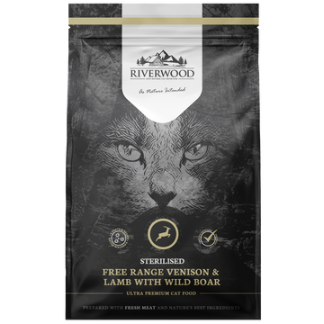 Viljaton täysravinto steriloidulle kissalle, peura, lammas & villisika