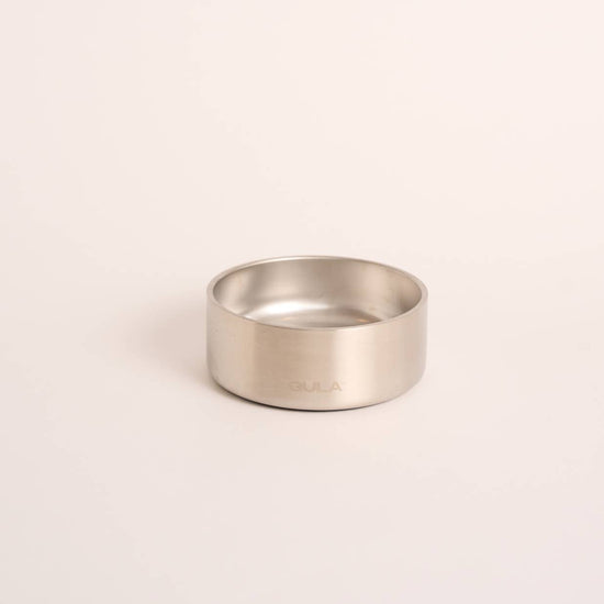 GULA koiran ruoka- ja juomakuppi, hopea