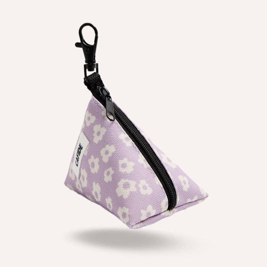 CAFIDE Juno - kierrätetty kakkapussikotelo, violetti kukka