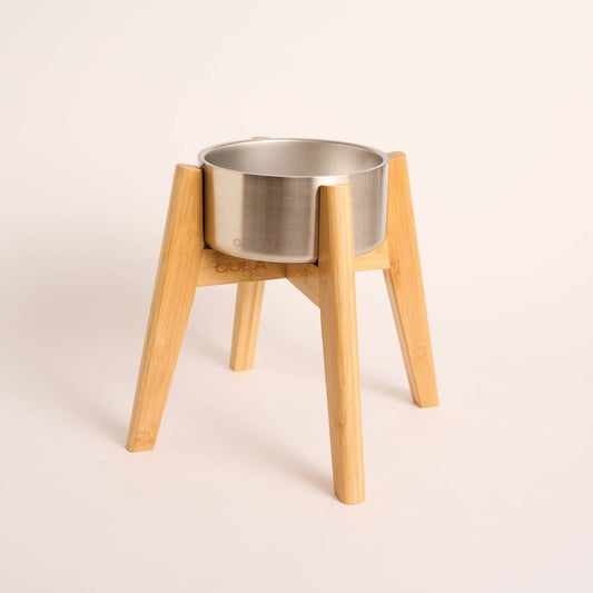 GULA DOG CARE Koiran ruokakuppiteline, bambu