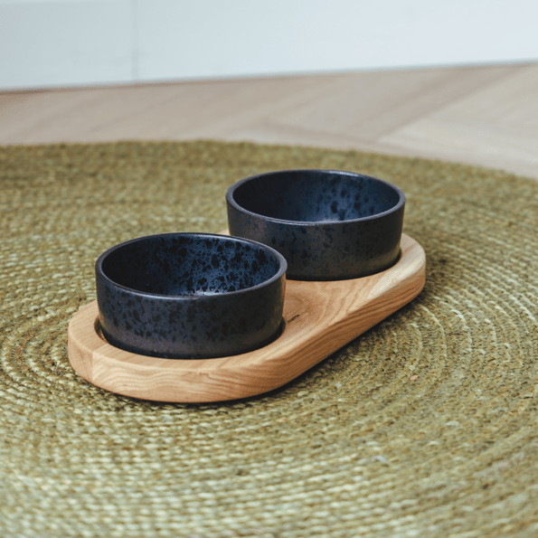 AVA bowls Puinen ruokakuppiteline