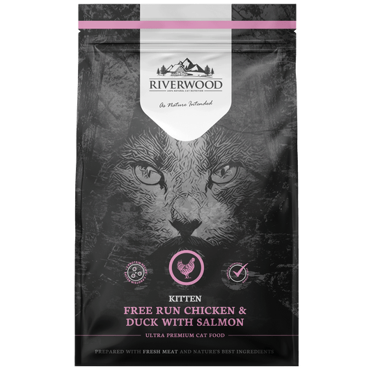 Riverwood Täysravinto kissanpennulle, kana, ankka & lohi